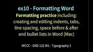 ex10 Formatting Word (SP23)