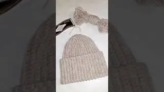 Обзор / Зимняя шапка крючком / Подробный МК на моем канале 