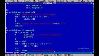 Program to delete an element from an array from a given Position