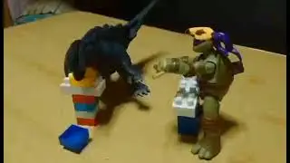 arstron vs ninja turtle: epic stop motion battle