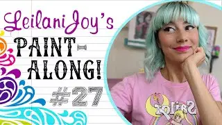 Leilani Joy's Paint Along #27: Justice Tarot Card Pt. 1