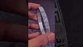 Designer Silver Stainless Steel Kada Bangle Bracelet Men