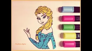 Aprende como dibujar a Elsa de Frozen