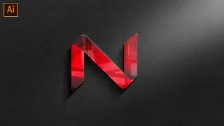 “N” logo design in AI || N logo design in illustrator #logodesign #coreldraw #pixellab #illustrator