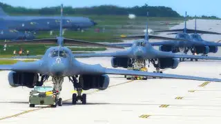 Total superiority. US Air Force B-1B Lancer strategic bombers.