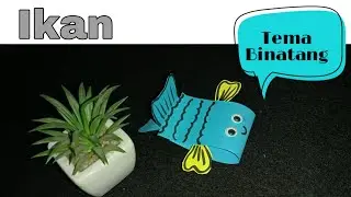 #idekreatif TEMA BINATANG PAUD || BINATANG AIR || KEGIATAN KREATIF KREASI IKAN
