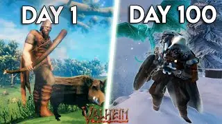 [100 days] I Survived 100 Days In Valheim  And This Is What happened....