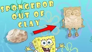 SpongeBob sculpting out of clay! DIY