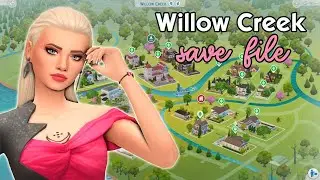 I Renovated ALL of Willow Creek! - Sims 4 SAVE FILE (No CC)