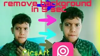 How to erase background of photo in 5 second with picsart secret setting