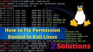 How to fix Permissions Denied in Kali Linux (Ubuntu,Linux Mint,Fedora)