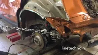 Восстановление геометрии кузова на стапеле в Люберцах
