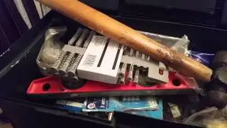 ASMR RUMMAGE THROUGH TOOL BOX - TOOLBOX OF TINGLES - BINAURAL -