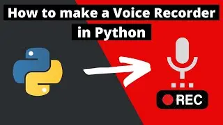 How to make a Voice Recorder with Python 2022
