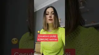 çocukların çizdiği korkunç resimler 😱 #korku #hikaye #paranormal #ışılışık