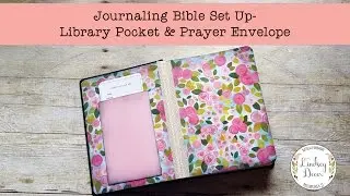 Journaling Bible Set Up - Library Card Pocket & Prayer Envelope