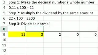 Dividing by a decimal