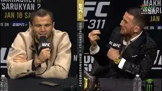 Umar and Merab goes after each other in prefight press