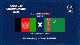 Afghanistan - Turkmenistan | CAFA U-20 CHAMPIONSHIP 2024