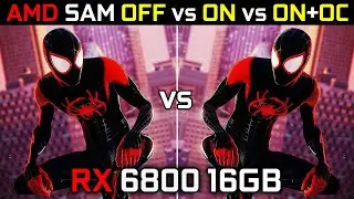 AMD Smart Access Memory (SAM) OFF vs ON vs ON+OC | RX 6800 16GB | How Much Performance Gain? 🤔