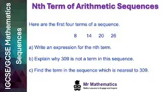 Nth Term of Linear Sequences | Mr Mathematics