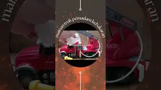 mainan truk pemadam kebakaran ukuran besar bisa semprot air 
