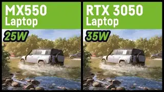MX550 DDR6 25W vs RTX 3050 35W // Laptop