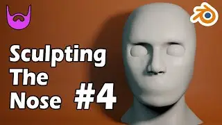 Sculpting the Nose | Blender 2.8 Character Creation Course | PART 4
