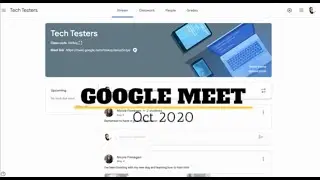 Google Classroom Meet Links  Oct 2020