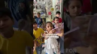 We and our Children stepped out for Fake Shopping, to reduce stranger anxiety!