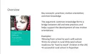Working on challenging transitions: building common knowledge to create bridges between practices.