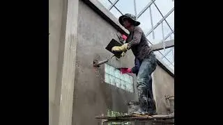How To Render Concrete Wall With Simple Construction Tools