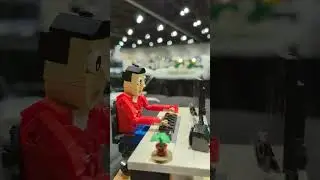 Fastest LEGO model ever: The Desk Worker by Jason Alleman #shorts