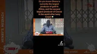 Ghana 🇬🇭 is currently the largest producer of gold in  Africa, #Henrysmedia24 #short #viral