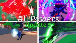 Every Power in Anime Fighting Simulator Update 5 | Full Showcase