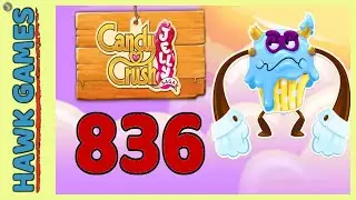 Candy Crush Jelly Saga Level 836 Hard (Puffler Boss mode) - 3 Stars Walkthrough, No Boosters