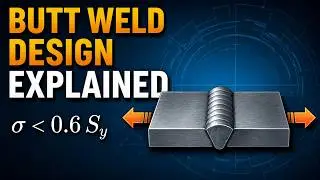 Weld Analysis I: Butt Welds (Stress & Design Basics)