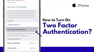 How to Turn On Two Factor Authentication on iPhone | Apple ID Security