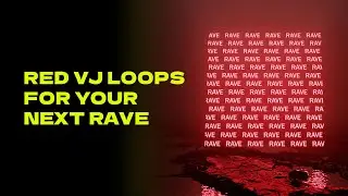 4 RED VJ Loops for your next Rave - 4K Crazy Visuals