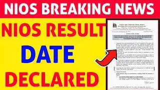 Nios June Result Date declared 🔥ll Nios Result date declared today news #nios #niosresult