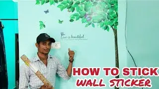 WALLSTICKER UNBOXING AND HOW TO STICK IT
