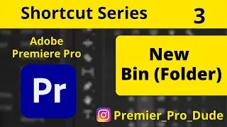 How to create a New Bin in Adobe Premiere Pro 2020 | New Folder | Premier Pro Dude
