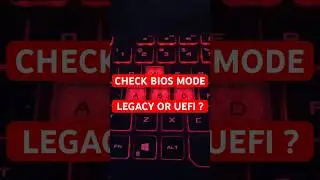 How To Check BIOS Mode On Windows Computer || UEFI OR LEGACY BIOS ? 