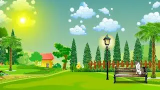 Background Animasi Bergerak Taman 2 || no copyright - Animasi Green