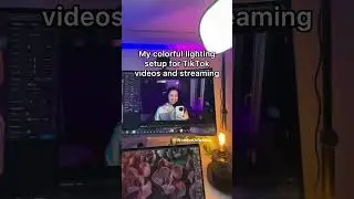 Colorful lighting setup for TikTok videos and Twitch streaming (Links in caption)