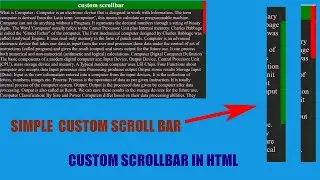 How to Create Custom Scrollbar in CSS | Customize Scrollbar