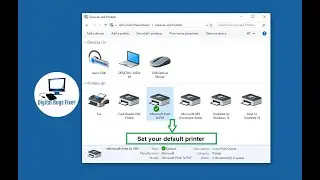 How to set a printer as a default printer | In Bangla
