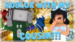 Playing Roblox with my COUSIN