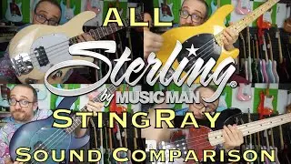 ALL Sterling by Music Man StingRay Sound Comparison (Ray4, Ray24, Ray34, Ray Short Scale)