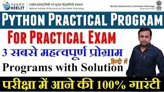 Python Practical Question Jan 2026 । M3-R5 Python Language । Important Practical Questions । O Level